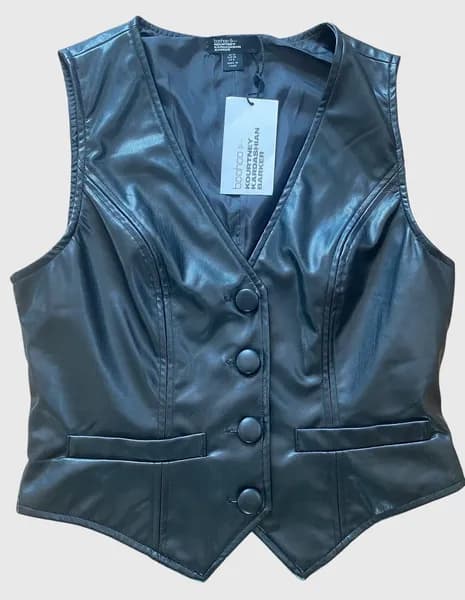 Gilet barman similicuir · M / 38