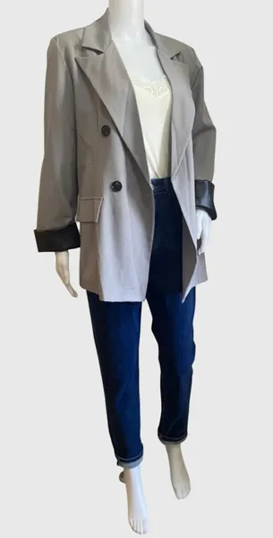 Blazer oversize à détails simili · S / 36